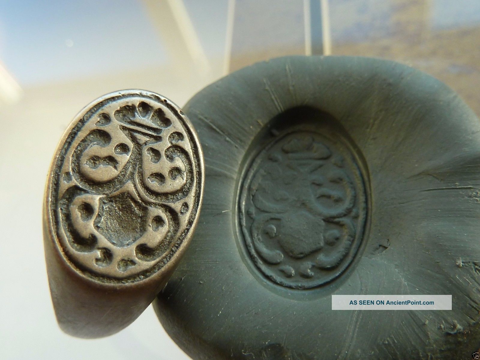 Post Medieval Bronze Seal - Ring (710) Other Antiquities photo