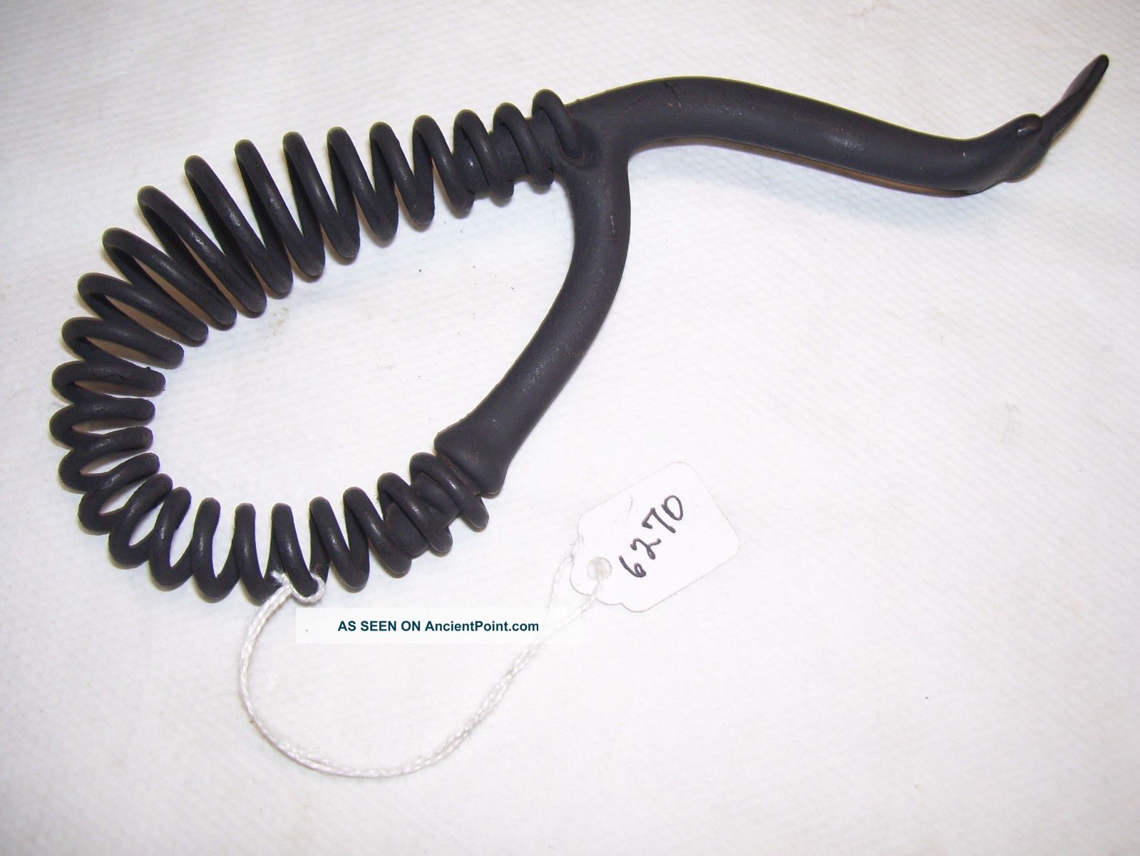 Lid Lifter, Vintage Arctic Wood / Coal Stove Lid Lifter, Stove Black Paint