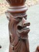 Antique Victorian Mahogany Carved Winged Lion Griffin Architectural Figures Carved Figures photo 4