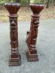 Antique Victorian Mahogany Carved Winged Lion Griffin Architectural Figures Carved Figures photo 8