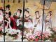 Delicate Chinese Household Adornment Art Folding Ceramic Glass Screen Other Antique Chinese Statues photo 4