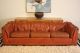 Majestic Schafer Bros.  Mid Century Tufted Campaign Style Leather Sofa Mid-Century Modernism photo 4