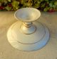 Gorgeous Antique English Porcelain Compote Tazza Green Gold Encrusted Fruit Platters & Trays photo 4