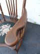 Early 1900 ' S Victorian Carved Oak Needlepoint Rocking Chair 7160 1900-1950 photo 8