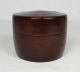 G693: Japanese Lacquer Ware Tasteful Powdered Tea Container Made From Bamboo Tea Caddies photo 1