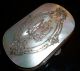 Antique French Silver & Mother Of Pearl Expanding Purse Other Antique Sterling Silver photo 1