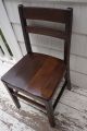 Vintage Child Chair Solid Wood Unknown photo 1
