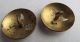 2 Enamel Buttons W Gilt And Flowers And Pierced Buttons photo 4