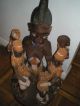 Very Large Yoruba Arugba Statue Multiple Figures 37  Tall Sculptures & Statues photo 5
