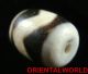 Authentic Tibet Old Water Wave Motif Dzi Bead Symbol Of Fortune And Wealthiness Tibet photo 4