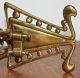 Antique Pair Art Nouveau Brass Double Arm Wall/piano Sconces Candle Holders Arts & Crafts Movement photo 2