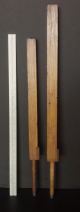2 Antique Collectible Wooden Organ Pipes Early 1900 ' S Prim Decor Repurpose Keyboard photo 2