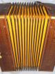 Antique 1920 ' S Wooden Hohner Steel Reed Button Accordion Made In Germany - Vg. Keyboard photo 9