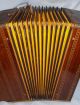 Antique 1920 ' S Wooden Hohner Steel Reed Button Accordion Made In Germany - Vg. Keyboard photo 8
