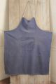 Work Clothes Apron French Blue Vintage Textile Early 1900 ' S Distressed Timeworn Primitives photo 2