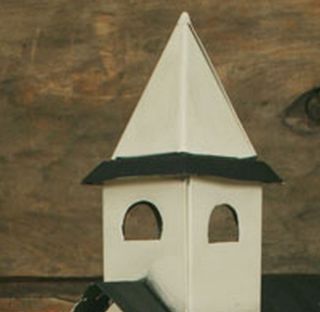 White Church With Steeple Wax Tart Oil Potpourri Warmer photo
