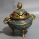 Chinese Bronze Cloisonne Censer Marked Incense Burners photo 1