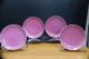 4 Fine And Old Chinese Porcelain Pink Glazed Plates Rare Color Plates. Plates photo 1