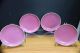 4 Fine And Old Chinese Porcelain Pink Glazed Plates Rare Color Plates. Plates photo 2
