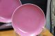 4 Fine And Old Chinese Porcelain Pink Glazed Plates Rare Color Plates. Plates photo 6