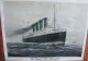Antique Litho Cunard Steam Ship Rms Lusitania & Mauretania Ticket Office Sign Plaques & Signs photo 4