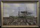 Antique Watercolor & Ink Painting Wwi Dreadnought Battleship Other Maritime Antiques photo 1