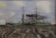 Antique Watercolor & Ink Painting Wwi Dreadnought Battleship Other Maritime Antiques photo 2