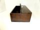 19th C Dovetailed Divided Box With Lid,  Carrying Handle Aafa Primitives photo 5