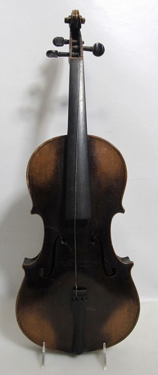 C 1925 Vtg Seidl Italian Wood Violin W Label & Inscribed Mark Shabby Chic Yqz photo