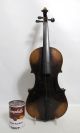 C 1925 Vtg Seidl Italian Wood Violin W Label & Inscribed Mark Shabby Chic Yqz String photo 3