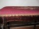 Antique Embroidered Piano Bench Vanity Bench 22 