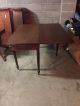 Antique Mahogany Sheraton Period Drop Leaf Dining Banquet Table End 1800-1899 photo 6