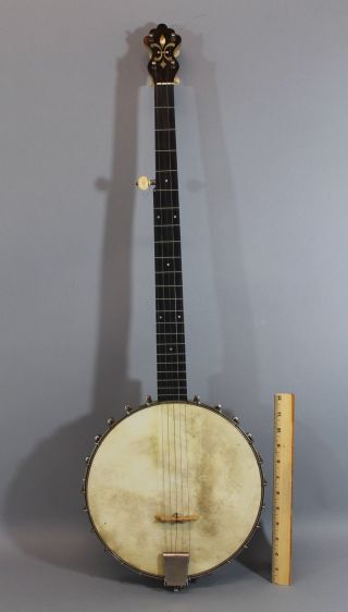 Antique Circa 1920s Aa Farland,  Concert Grand,  5 - String Birdseye Maple Banjo photo