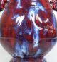 H170: Chinese Signed Porcelain Ware Flower Vase Of Cinnabar Glaze Shinsha. Vases photo 2
