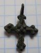 Viking Period Bronze Small Cross 1100 - 1300 Ad Vf, Viking photo 2