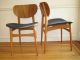 Pair Bent Wood Mid Century Danish Modern Chair Dining Desk Iconic 50s Designer? Mid-Century Modernism photo 2