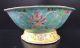 Antique Chinese Daoguang Porcelain Famille Rose Lobed Bowl Pink Blue Yellow Bowls photo 4