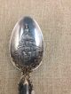 Sterling Silver Souvenir Spoon,  The Capitol In Spoon,  Monument On Handle,  Dc Souvenir Spoons photo 2