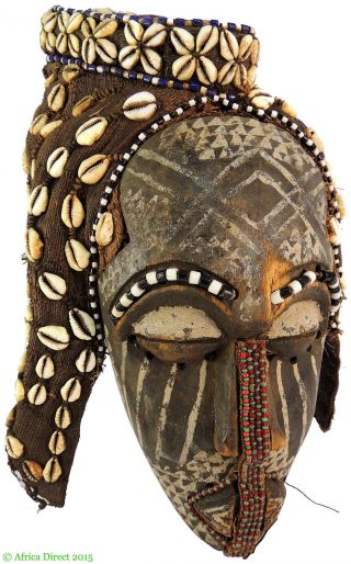 Kuba Ngaady A Mwaash Mask Raffia Hood Congo Africa photo