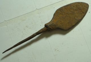 Rare Ancient Roman Javelin Arrowhead Tanged Blade Ballista Bolt Head photo