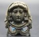 Roman Ancient Bronze / Gilded Mask Applique With Female Face 100 - 300 Ad Vf, Roman photo 8