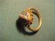 Roman Archaistic Gold Ring Banded Agate Stone. Near Eastern photo 3