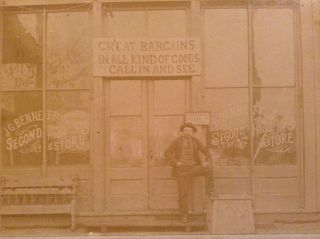 Rare Old 1800s Pittsburgh Pa Storefront Merchant J.  G.  Bennett & Co.  Photograph photo