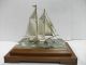 The Sailboat Of Silver960 Of The Most Wonderful Japan.  2masts.  Takehiko ' S Work. Other Antique Sterling Silver photo 2