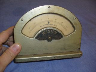 Weston Model 264 Milliamperes 1901 Vintage Antique Meter photo