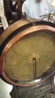 Antique 1887 Drapers Self Recording Thermometer Brass Copper Steampunk Awesome Barometers photo 8