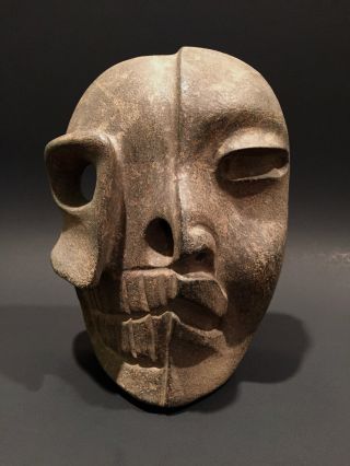 Pre Columbian Olmec Stone Mask photo