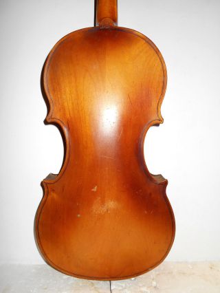 Old Antique Vintage 2 Pc.  Back Violin - photo