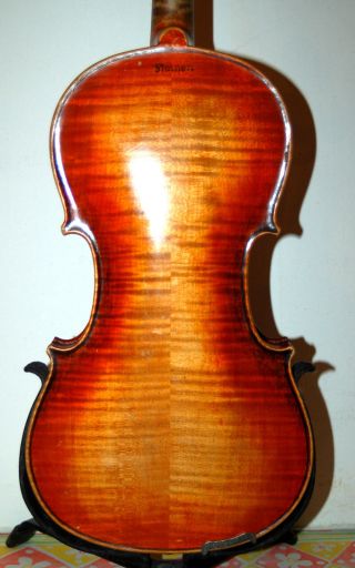 Fine German 4/4 Fullsize Violin Brandmark And Label Stainer About 100 Years Old photo