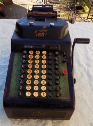 Vintage R.  C.  Allen 66 Adding Machine Calculator Model 66 photo
